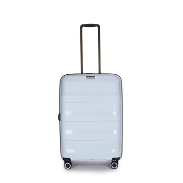 Troler Mediu Extensibil Stratic M Straw Plus - 66 cm Albastru Deschis
