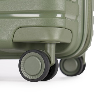 Troler Mediu extensibil Stratic M Straw T, 67x46.5x27.5 cm, Verde olive - Img 4