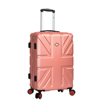 Troler Mediu Lee Cooper London, ABS, 4 Roti Duble, Cifru, 66.5 cm, Rose - Img 6