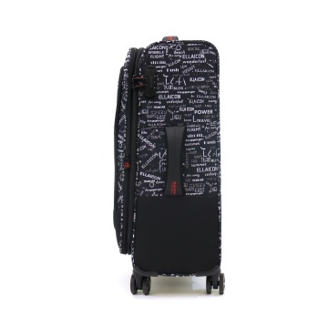 Troler Mediu Poliester 4 Roti Duble Ella Icon Urban Textil 2595 - 69 cm - Img 5