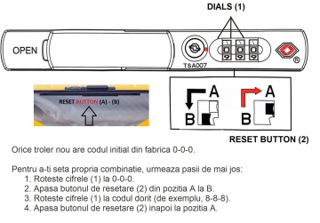 Troler mediu Snowball SW20503, policarbonat, inchidere cu clapeta, cifru TSA, 67 cm, galben, RESIGILAT - Img 19