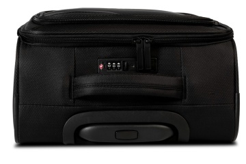 Troler mediu Worldpack Bern F10508, 68x42x27 cm, bagaj de cală, poliester, cifru TSA, 4 roți duble, negru - Img 3