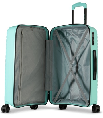 Troler Mediu Worldpack MAUI, F10520, 65 cm, Polipropilenă, Cifru TSA, 4 Roți Duble 360°, Turcoaz - Img 2