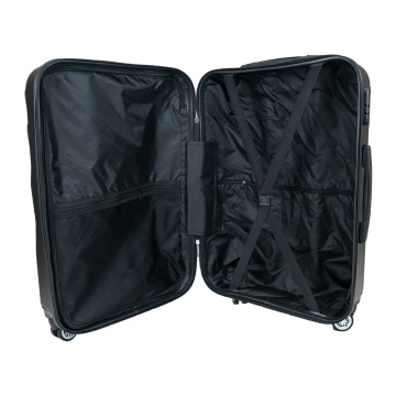 Troler Mic De Cabina, Rowex Pulse, ABS, 4 roti duble cu rotatie 360°, Cifru, 56 cm, Verde Smarald - Img 2