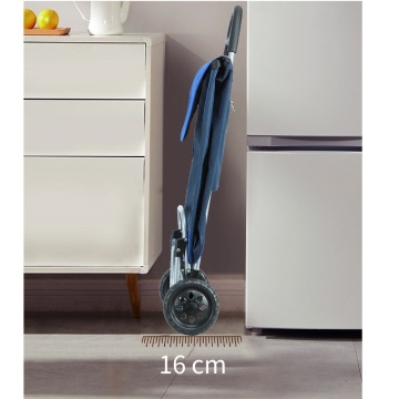 Carucior cumparaturi Madisson SW42034, 2 roti, poliester 600D, negru - Img 14