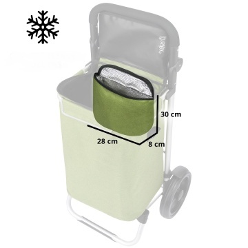 Carucior Cumparaturi, Pliabil, 2 Roti, Cruiser, Allround, 650070, Verde - Img 6