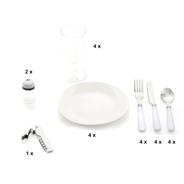 Cos de picnic Dutch Mountains Deluxe pentru 4 persoane 102267 - Img 5