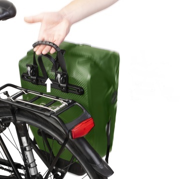 Geanta Bicicleta Material Tarpaulin Dutch Mountains Carbon 604386 Verde - Img 7