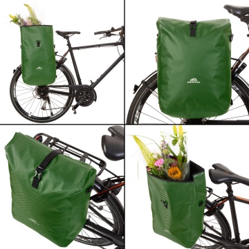 Geanta Bicicleta, Tip Rucsac, Material Tarpaulin, Dutch Mountains, Carbon, 604388, Verde - Img 5