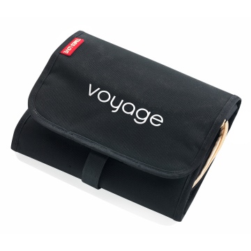 Geanta cosmetice 3 in 1 CarryOn 605070, pliabila, 52x24 cm, poliester, negru