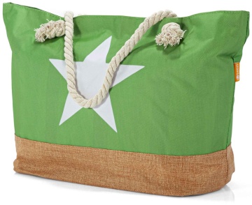 Geanta de plaja Benzi BZ 5796, 55x37x17cm, 34L, poliester, verde