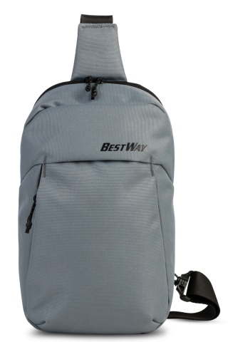 Geanta de umar Bestway Sling, 29x17x10 cm, poliester 900D, bretea reglabila, gri