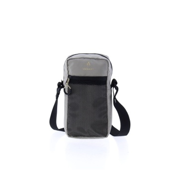 Geanta de umar cu suport sticla Vogart Boreal, 22x11x7 cm, nylon ripstop, rezistenta la apa, bej