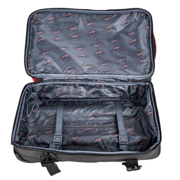 Geanta de voiaj cu role Lee Cooper, 2 compartimente, poliester 600D/bumbac, 50 cm, grena - Img 3