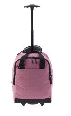 Geanta de voiaj cu role, Wizz Air/Ryanair, Nylon/Poliester, Origami, MV 24648 - 40 cm, Roz - Img 7