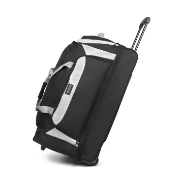 Geanta de voiaj cu role XL TravelZ, 2 compartimente, poliester, 72 cm, negru