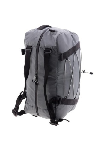Geanta de voiaj/sport Vogart Boreal, 55x31x25 cm, pentru calatorii/sala, nylon ripstop, curea detasabila, gri - Img 3