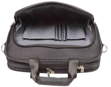 Geanta laptop/documente Snowball SW97943, Comp. Laptop 15.6", Nylon 1680D, Negru - Img 2
