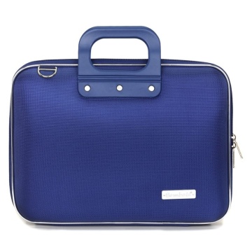 Geanta lux business laptop 13" Nylon Bombata Albastru Cobalt