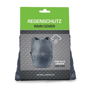 Husă de ploaie impermeabilă pentru rucsac, 50x57 cm, poliester 190D, Worldpack 10210, antracit - Img 2