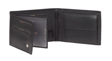 Portofel, Barbati, Piele Naturala, RFID* Secure, Diplomat, MN 111, Negru - Img 2
