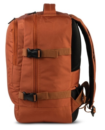 Rucsac avion 40x25x20 cm, bagaj de mână Wizz Air/Ryanair, 20 L, Bestway cabin pro small, F40328, caramiziu - Img 7