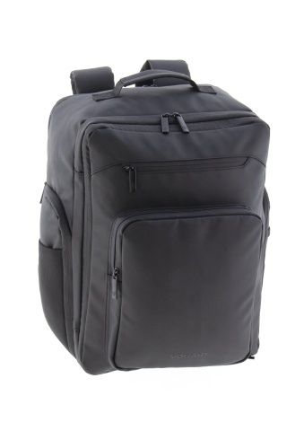 Rucsac avion 40x30x20/25 cm extensibil, bagaj de mână Wizz Air/Ryanair, 26/28L, poliester impermeabil, cu protecție RFID, 16 inch, Vogart Sync, negru - Img 8