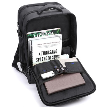 Rucsac Calatorie, Extensibil, Poliester 1680D, Laptop 17", Port USB, Snowball, SW22143, Negru - Img 3