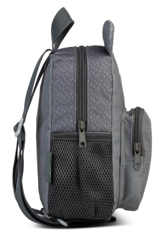 Rucsac copii Fabrizio F20689, 21x24x13 cm, poliester, model urs, gri - Img 5