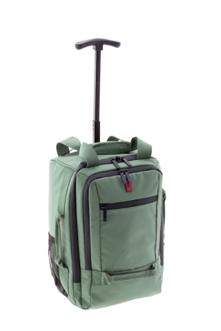 Rucsac cu role 40x25x20 cm, Wizz Air/Ryanair, PVC impermeabil, Gladiator Polar, MG 3958, 14", Verde - Img 8