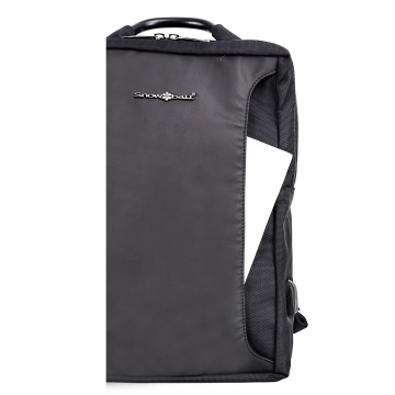 Rucsac laptop 15.6", Wizz Air/Ryanair, Snowball, SW22107, poliester 1680D, port USB, negru - Img 10
