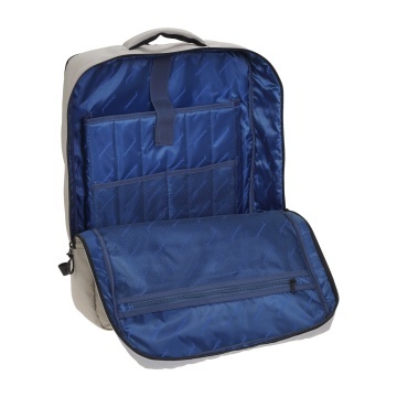 Rucsac mare de călătorie Diplomat, 55x40x20 cm, 40 L, poliester impermeabil, 1 kg, 17 inch, BF211, bej - Img 2