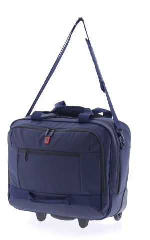 Servieta cu role Gladiator Polar, comp. laptop 14", poliester impermeabil, MG 3948, bleumarin - Img 4