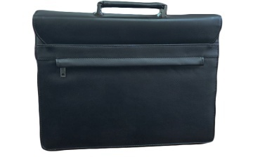 Servietă documente D&N DN5279 din piele ecologică, neagră, 42 × 30 × 16 cm - Img 4