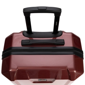 Set Troler de cabină Aventor + Geantă voiaj Benzi 40x25x20 cm, Grena - Img 9