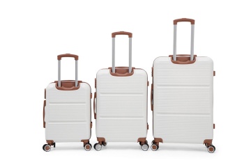Set Trolere Aventor, ABS, Cifru, 4 Roți Duble 360°, AV107, 3 Piese, Alb - Img 23