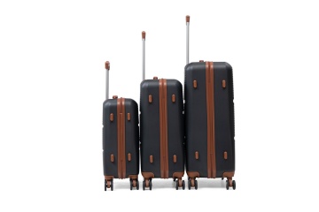 Set Trolere Aventor, ABS, Cifru, 4 Roți Duble 360°, AV107, 3 Piese, Negru - Img 19
