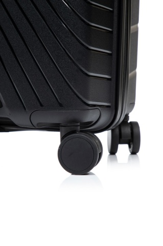 Set trolere Aventor AV105, polipropilenă, 1 bagaj de cabină si 2 de cală, cifru TSA, 4 roți duble 360°, negru - Img 11