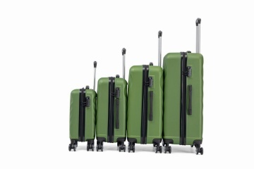 Set trolere Aventor, Polipropilenă, Cifru TSA, 4 Roți Duble 360°, AV109, 4 Piese, Verde - Img 16