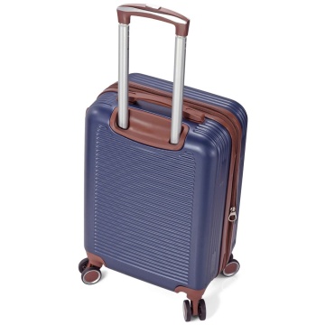Set trolere extensibile Benzi BZ 5824, ABS, 1 bagaj de cabina si 2 de cala, cifru, 4 roti duble 360°, galben mustar - Img 6
