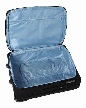 Set trolere Extensibile Diplomat, Poliester, Cifru, 2 Roți, ZC 980, Negru - Img 2