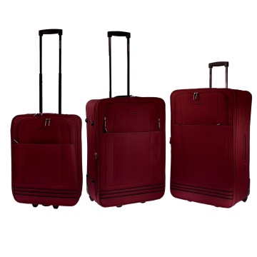 Set trolere extensibile Diplomat ZC2023, 1 bagaj de cabina si 2 de cala, poliester, 2 roti, grena