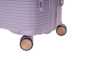 Set trolere extensibile Verage Rome, 1 bagaj de cabina si 2 de cala, fermoar antifurt, polipropilena, cifru TSA, 4 roti 360°, mov - Img 3