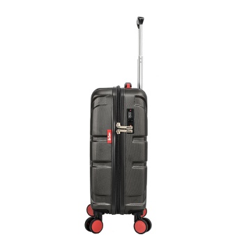 Set Trolere Lee Cooper London, ABS, 4 Roti Duble, Cifru, 3 Piese, Antracit - Img 23