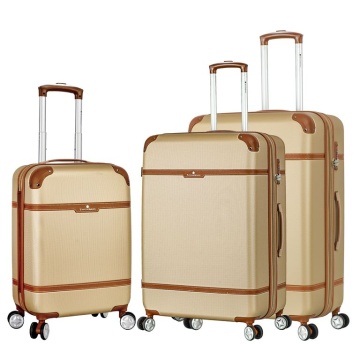 Set trolere, Snowball, Extensibile, ABS, Cifru TSA, SW52303, 3 Piese, Auriu