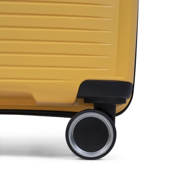 Set trolere TravelZ Swinger, polipropilena, cifru TSA, 4 roti duble, 3 piese, galben - Img 11