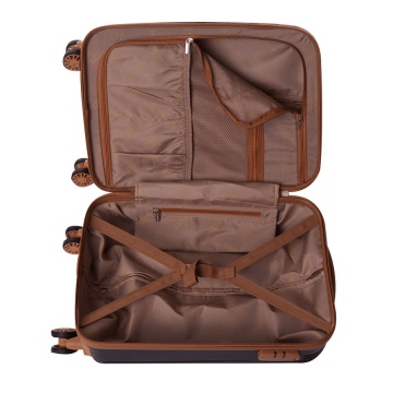 Troler Cabina ABS 4 Roti Duble ELLA ICON STYLE 1159-55 cm Maro - Img 2