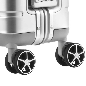 Troler Cabina, Aluminiu, Inchidere cu clapeta, Cod Okoban, CarryOn, ULD, 502411 - 55 cm, Argintiu - Img 6
