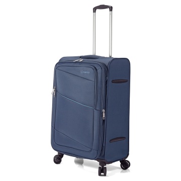 Troler cabina Benzi BZ 5757, 4 roti duble, poliester, 54 cm, gri - Img 3