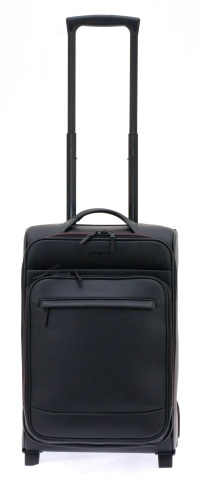 Troler Cabina Davidts Oran Compartiment Laptop 17", Piele Ecologica, 52 cm, Negru - Img 5